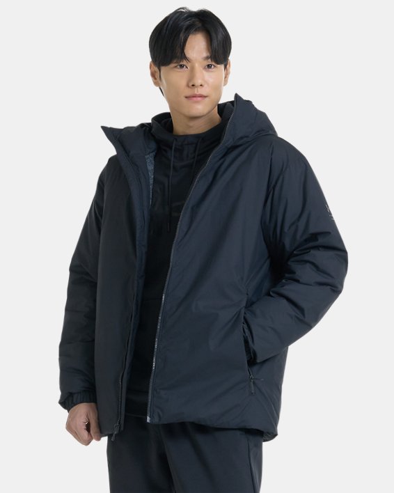 남성 ColdGear® Infrared 라이트웨이트 다운 재킷 in Black image number 2